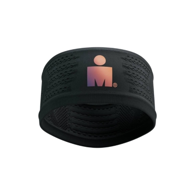 Compressport Headband On/Off - Ironman 2025 - L1 Uniq Size Black (ที่คาดศีรษะ Ironman Edition)