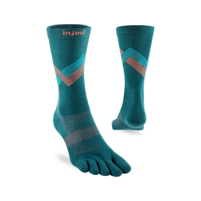Injinji Run Lightweight Crew 2025 Lagoon ถุงเท้าวิ่งแบบแยกนิ้ว