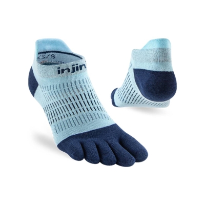 Injinji Women's Run Lightweight No-Show 2025 Heron ถุงเท้าวิ่งแบบแยกนิ้วสำหรับผู้หญิง