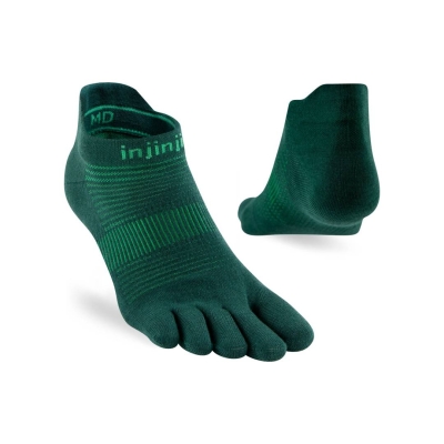 Injinji Run Lightweight No-Show 2025 Jade ถุงเท้าวิ่งแบบแยกนิ้ว