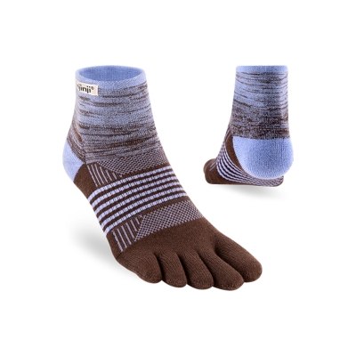 Injinji Women's Trail Midweight Mini Crew Periwinkle ถุงเท้าแยกนิ้ว สำหรับเท้าผู้หญิง