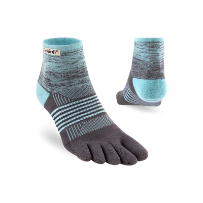 Injinji Women's Trail Midweight Mini Crew Seascape ถุงเท้าแยกนิ้ว สำหรับเท้าผู้หญิง