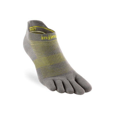 Injinji Run Lightweight No-Show 2024 Neon Silver ถุงเท้าวิ่งแบบแยกนิ้ว