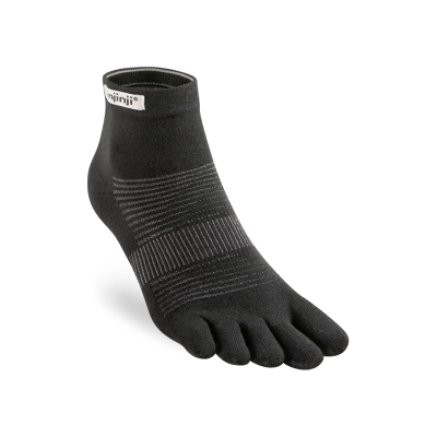 Injinji Run Original Weight Mini-Crew 2023 Black ถุงเท้าวิ่งแบบแยกนิ้ว