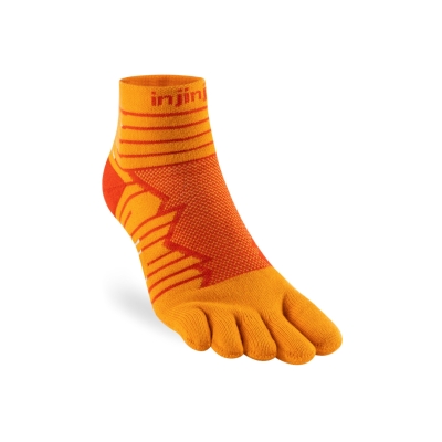 Injinji Ultra Run Mini-Crew Desert Orange ถุงเท้าวิ่งสำหรับนักวิ่งระยะไกล