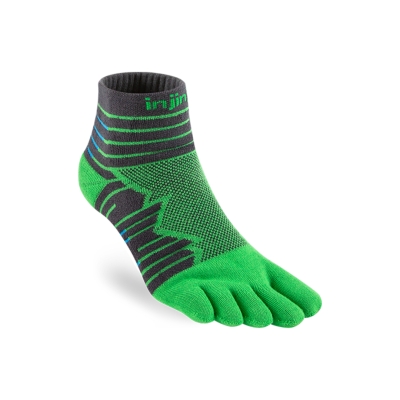 Injinji Ultra Run Mini-Crew Emerald ถุงเท้าวิ่งสำหรับนักวิ่งระยะไกล