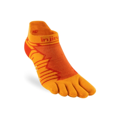 Injinji Ultra Run No-Show Desert Orange ถุงเท้าวิ่งแบบแยกนิ้วสำหรับนักวิ่งระยะไกล