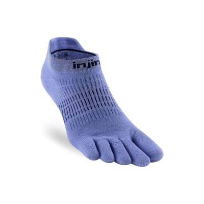 Injinji Women Run Lightweight No-Show Bluebell ถุงเท้าวิ่งแบบแยกนิ้วสำหรับผู้หญิง