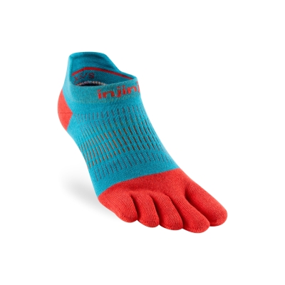 Injinji Women Run Lightweight No-Show Sherbert ถุงเท้าวิ่งแบบแยกนิ้วสำหรับผู้หญิง