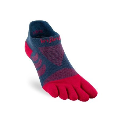 Injinji Women Ultra Run No-Show Berry ถุงเท้าวิ่งแบบแยกนิ้วสำหรับผู้หญิง
