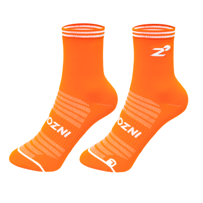 INZONE Sock Light Flow Orange/White | ถุงเท้าวิ่ง เบาสบาย แห้งเร็ว ลดเท้าพอง