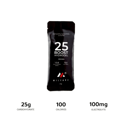 Mileage 25 Boost Hydrogel | เจลพลังงานที่ดูดซึมเร็ว ไม่ระคายเคืองท้อง