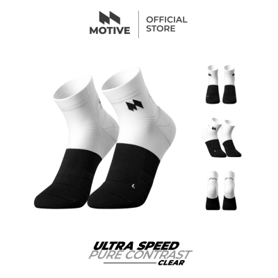 Motive Sock Ultra Speed Pure Contrast - Low Cut / Clear ถุงเท้าวิ่ง