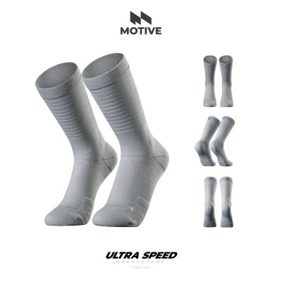 Motive Sock Ultra Speed Monochrome - Light grey ถุงเท้าวิ่งบางเบาพิเศษ