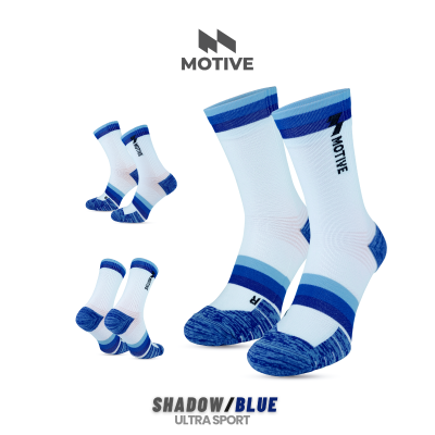 Motive Sock Ultra Sport Shadow Crew Blue/Light Blue