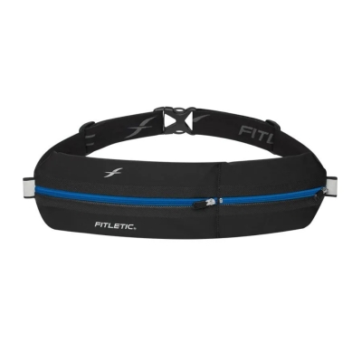 Fitletic Bolt Fit Double Running Pouch Black/Blue กระเป๋าคาดเอววิ่ง