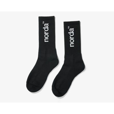 Norda Sock Style-Retro Sock-Black ถุงเท้าสไตล์เรโทรสำหรับนักวิ่ง