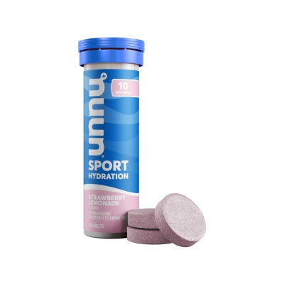 Nuun Sport Strawberry Lemonade เม็ดฟู่เกลือแร่สำหรับนักกีฬา