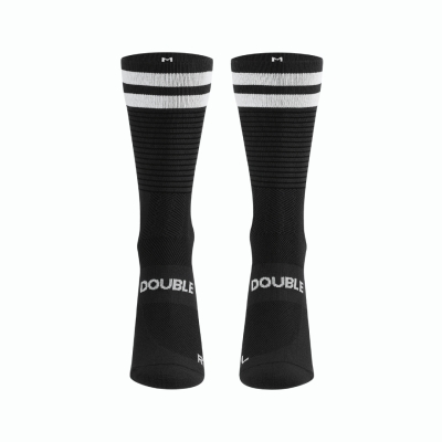 Personalbest Performance Sock Double Slash Black ถุงเท้าสำหรับวิ่ง