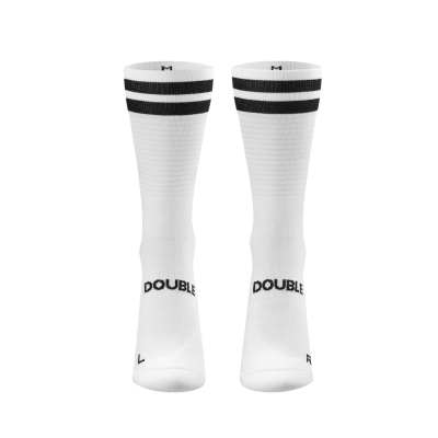Personalbest Performance Sock Double Slash White ถุงเท้าสำหรับวิ่ง
