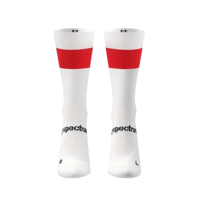 Personalbest Performance Sock Spectrum Red/White ถุงเท้าวิ่งออกแบบระบายอากาศได้ดี