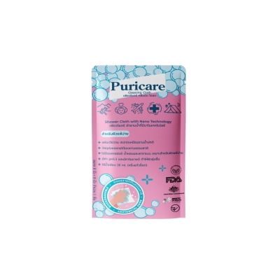 Puricare Hygienic Cloth ผ้าอาบน้ำ จำนวน 1 เเผ่น/ซอง
