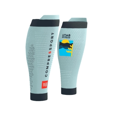 Compressport R2 3.0 - 360 Print - UTMB 2025 - L1 Ice Flow (ปลอกรัดน่อง UTMB Edition)