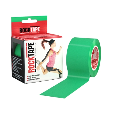RockTape Roll Standard Adhesive Green เทปกายภาพบำบัดสำหรับลดอาการบาดเจ็บ
