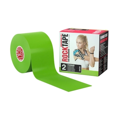 RockTape Roll Standard Adhesive Lime Green เทปกายภาพบำบัดสำหรับลดอาการบาดเจ็บ