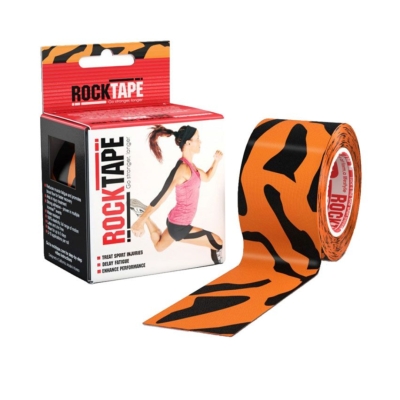 RockTape Roll Standard Adhesive Tiger เทปกายภาพบำบัดสำหรับลดอาการบาดเจ็บ