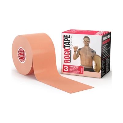 RockTape Extra-Sticky Adhesive Beige เทปกาวพิเศษสำหรับบำบัดอาการบาดเจ็บ