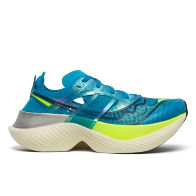 Saucony Women's Endorphin Elite Viziblue/Citron รองเท้าวิ่ง
