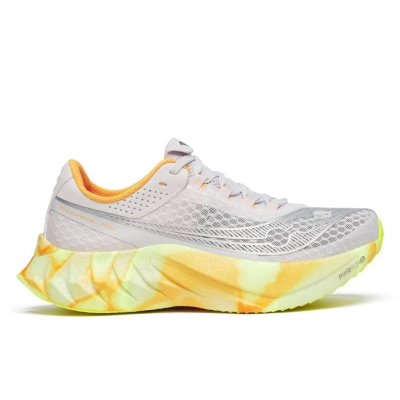 Saucony Women's Endorphin Pro 4 Fog/Peel รองเท้าวิ่งแข่ง