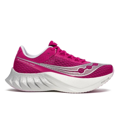 Saucony Women's Endorphin Pro 4 Magenta รองเท้าวิ่งแข่ง
