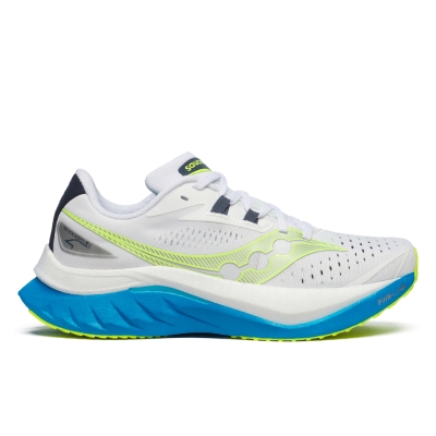 Saucony Women’s Endorphin Speed 4 White/Viziblue รองเท้าวิ่ง