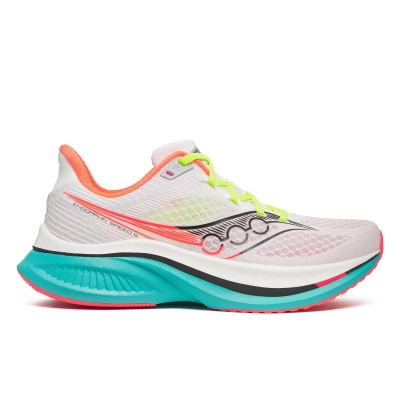 Saucony Men's Endorphin Speed 5 White/Mutant | รองเท้าวิ่งชาย ฝึกซ้อมความเร็ว นุ่ม เด้ง อเนกประสงค์
