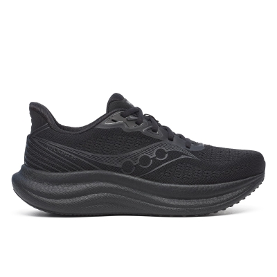 Saucony Men's Triumph 23 Triple Black รองเท้าวิ่งผู้ชาย