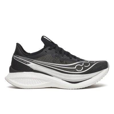 Saucony Men's Endorphin Pro 5 Black/Silver รองเท้าวิ่งคาร์บอนผู้ชาย