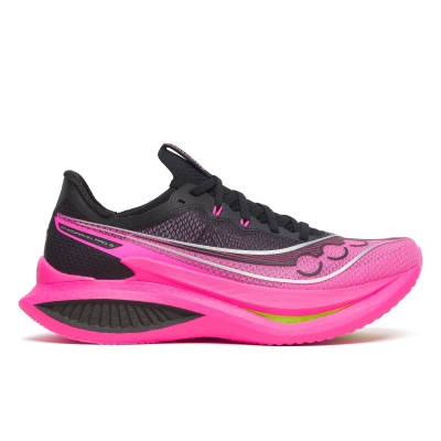 Saucony Men's Endorphin Pro 5 Black/Shock รองเท้าวิ่งคาร์บอนผู้ชาย