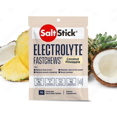 SaltStick Fastchew Coconut Pineapple 10ct อิเล็กโทรไลต์ชนิดเม็ดแบบเคี้ยว
