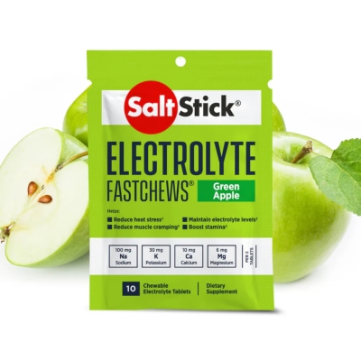 SaltStick Fastchew Green Apple 10ct อิเล็กโทรไลต์ชนิดเม็ดแบบเคี้ยว