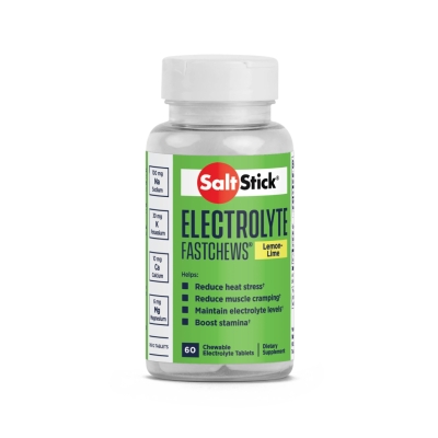 SaltStick FastChews Lemon-Lime 60ct อิเล็กโทรไลต์ชนิดเม็ดแบบเคี้ยว
