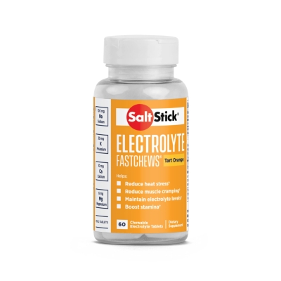 SaltStick FastChews Tart Orange 60ct อิเล็กโทรไลต์ชนิดเม็ดแบบเคี้ยว