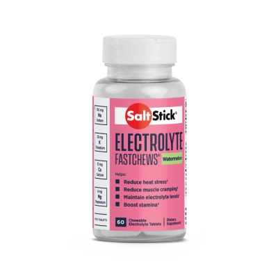 SaltStick FastChews Watermelon 60ct อิเล็กโทรไลต์ชนิดเม็ดแบบเคี้ยว