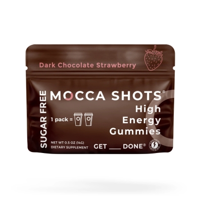  Seattle Gummy - Mocca Shot Dark Chocolate Strawberry Sugar Free เยลลี่พลังงานพร้อมคาเฟอีน