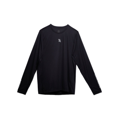 Shrpath Light Running Shirt Long Sleeve Black เสื้อวิ่ง แขนยาว น้ำหนักเบา Shrpath ระบายอากาศสูง แห้งไว
