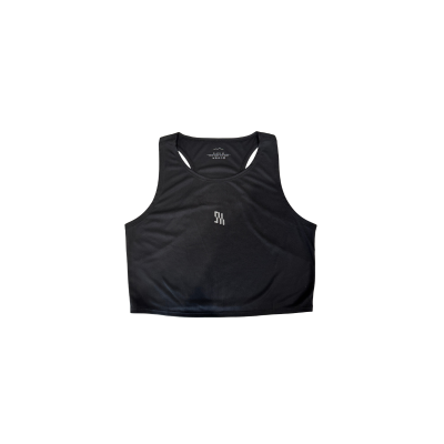 Shrpath Women's Light Running Crop Top Black SH1010 เสื้อครอป น้ำหนักเบา Shrpath ระบายอากาศสูงสุด ใส่สบาย