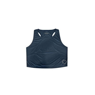Shrpath Women's Light Running Crop Top Navy SH1011 เสื้อครอป น้ำหนักเบา Shrpath ระบายอากาศสูงสุด ใส่สบาย