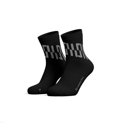 Shrpath Running Socks - Quarter Length Black ถุงเท้าวิ่ง (ยาวคลุมข้อเท้า)