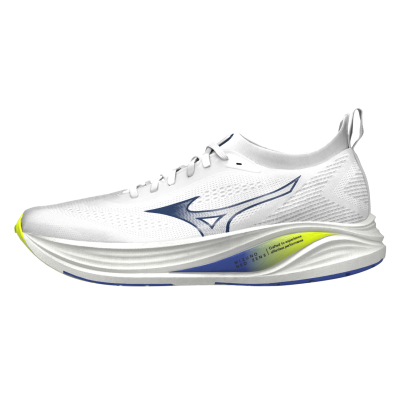 Mizuno Men's Neo Zen 2 White / Dazzling Blue / Lightning Yellow รองเท้าวิ่งผู้ชาย